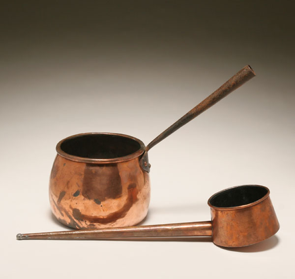 Early copper pan and older French