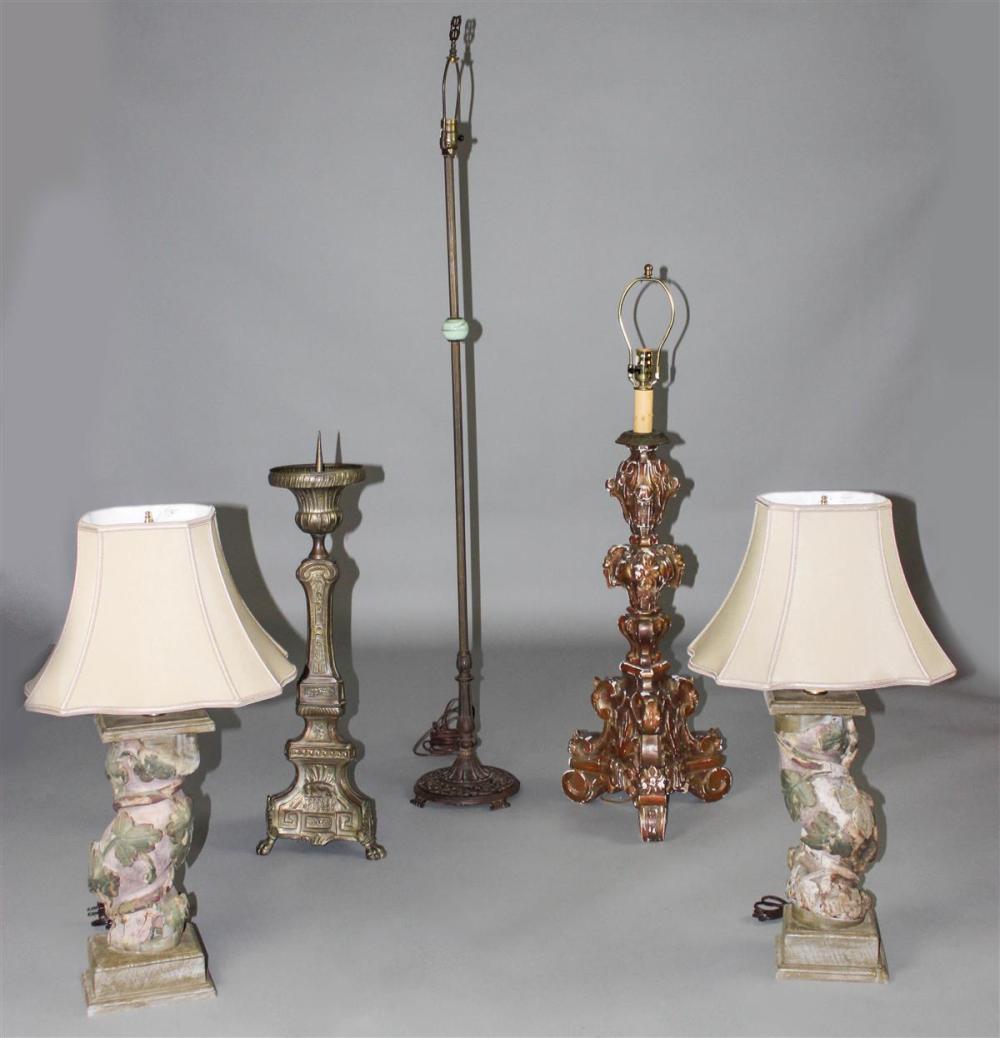 COLLECTION OF FOUR UNUSUAL LAMPS 313d27