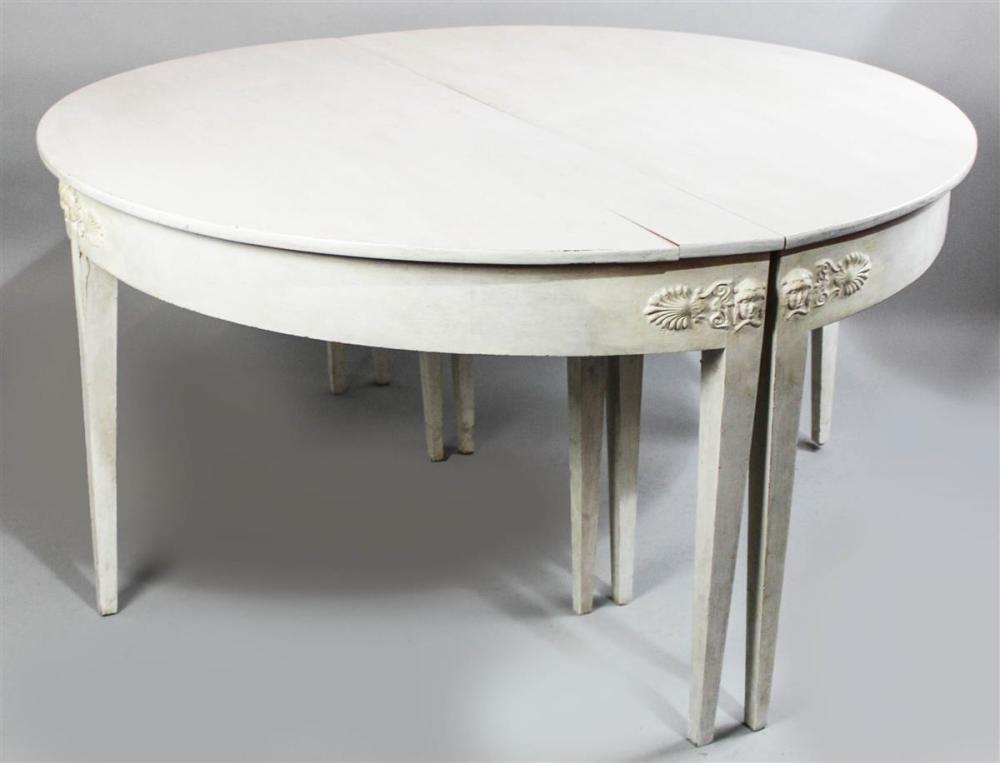 GUSTAVIAN STYLE WHITE PAINTED OVAL 313d1e