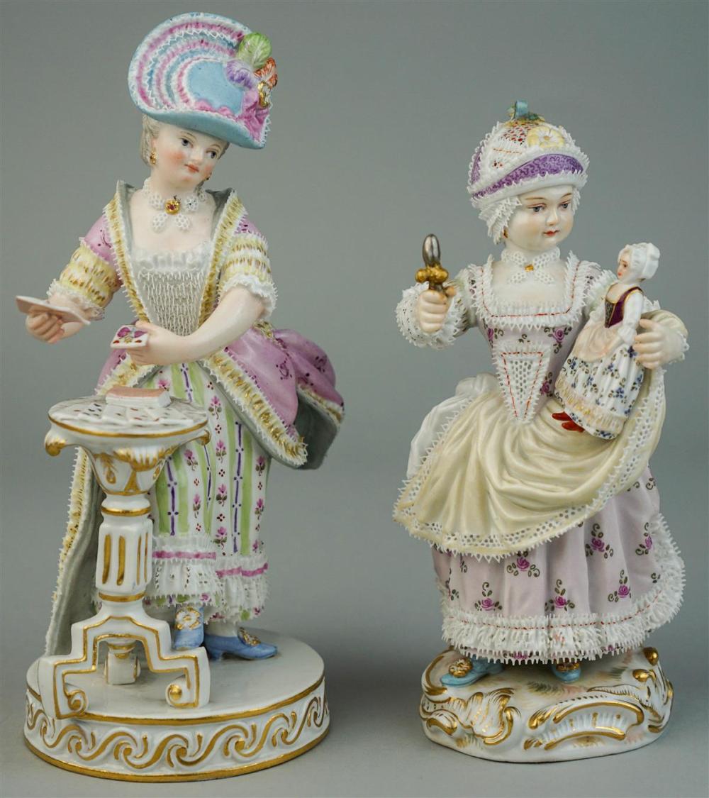 TWO MEISSEN PLAYFUL FIGURESTWO