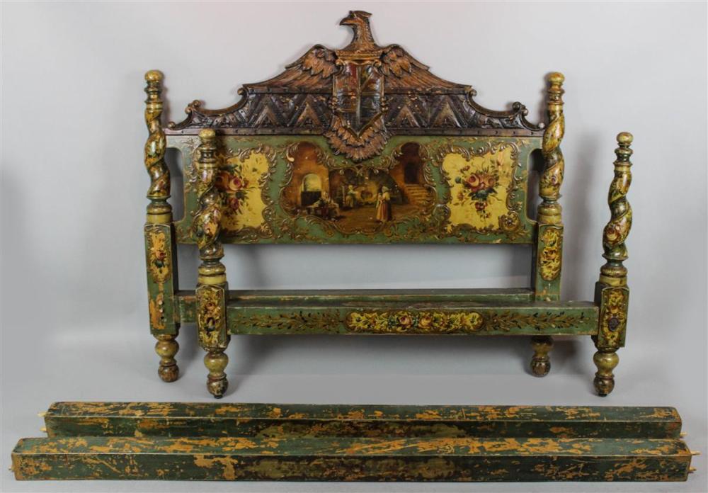 VENETIAN PAINTED BED FRAMEVENETIAN