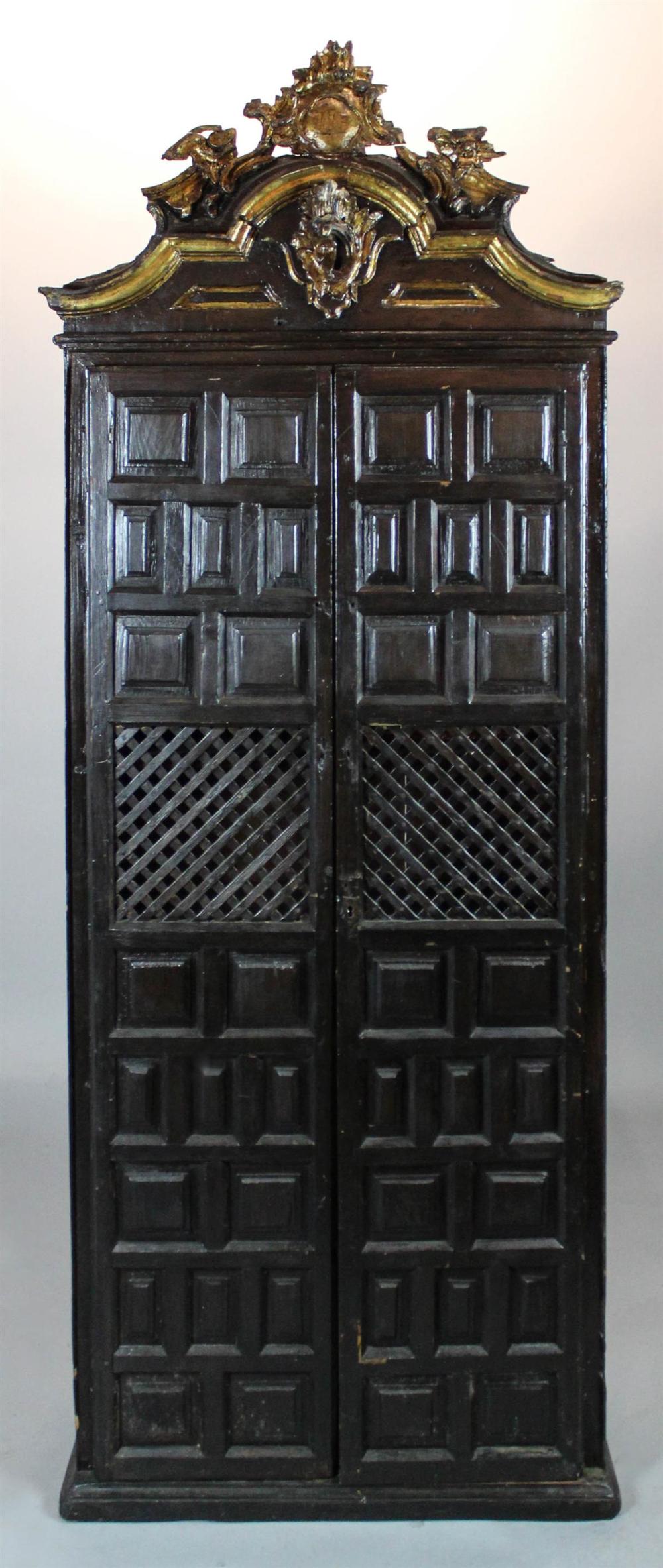 SPANISH STYLE CARVED GILDED WOOD 313daa