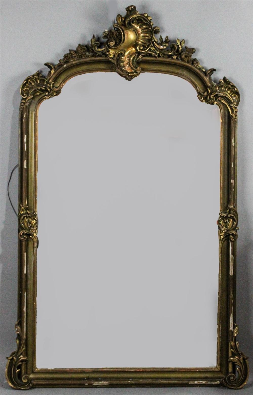 LARGE CONTINENTAL GILTWOOD MIRROR