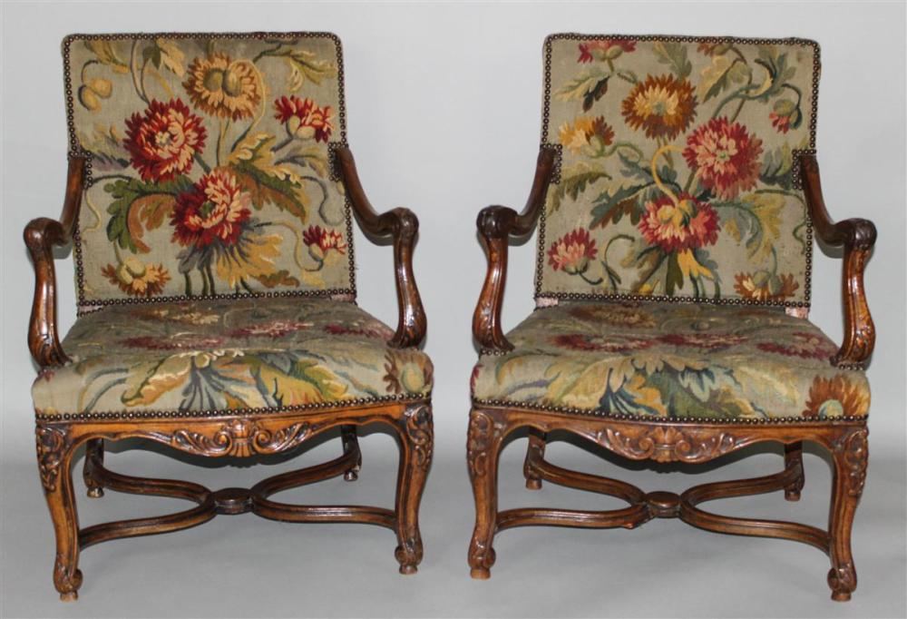 PAIR OF BAROQUE STYLE CARVED WALNUT