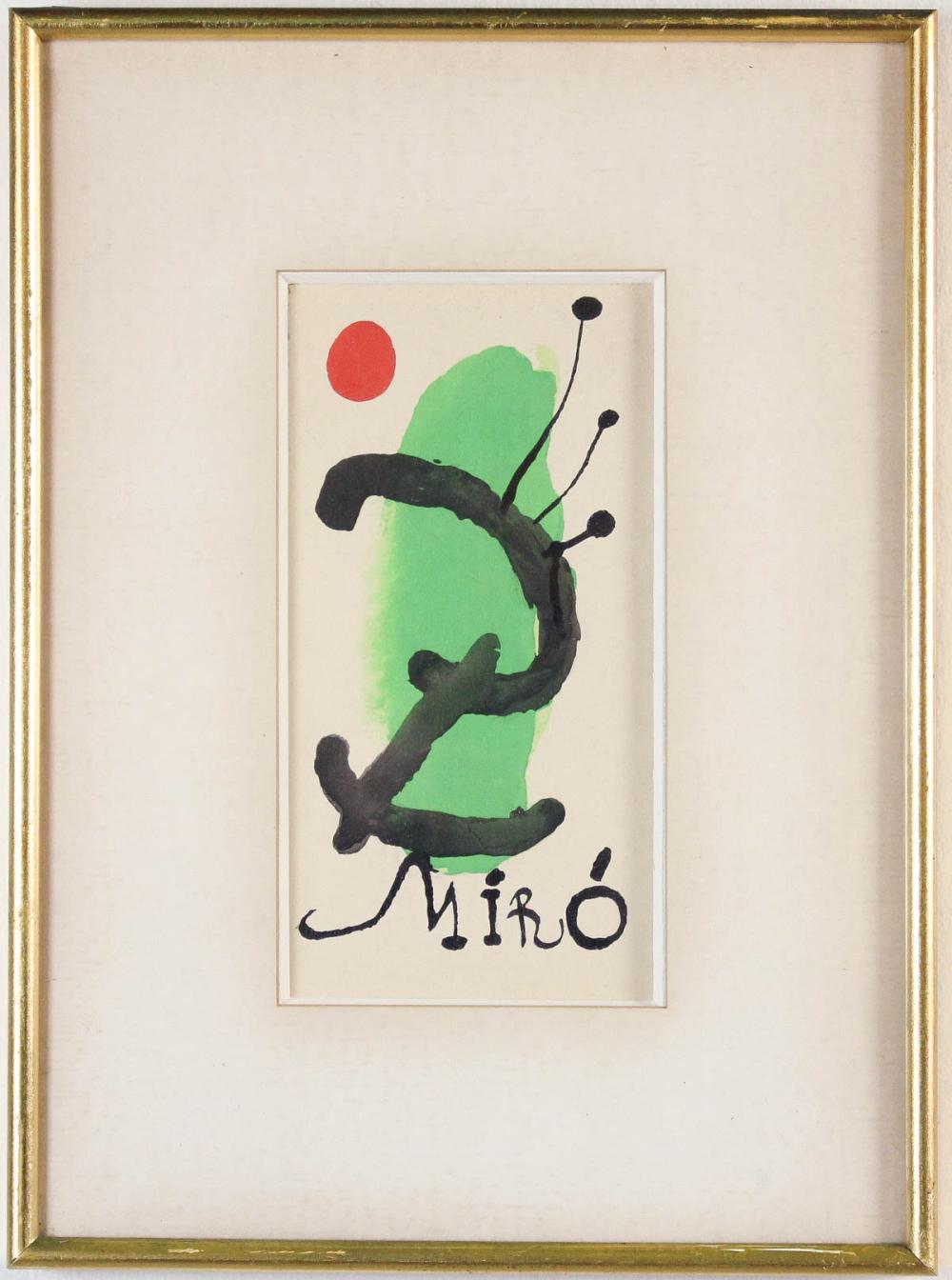 JOAN MIRO SPAIN 1893 1983 LITHOGRAPH  313e29