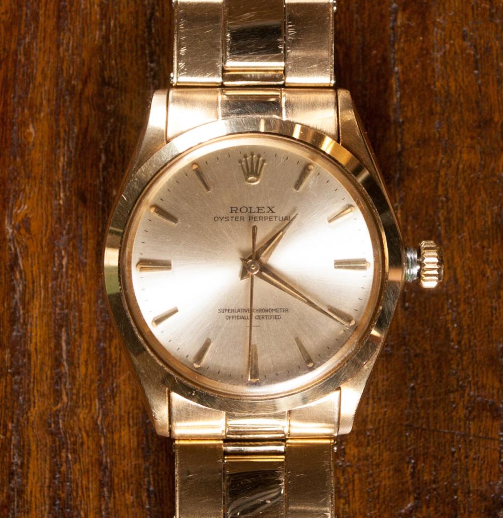 MAN'S GOLD ROLEX OYSTER PERPETUAL