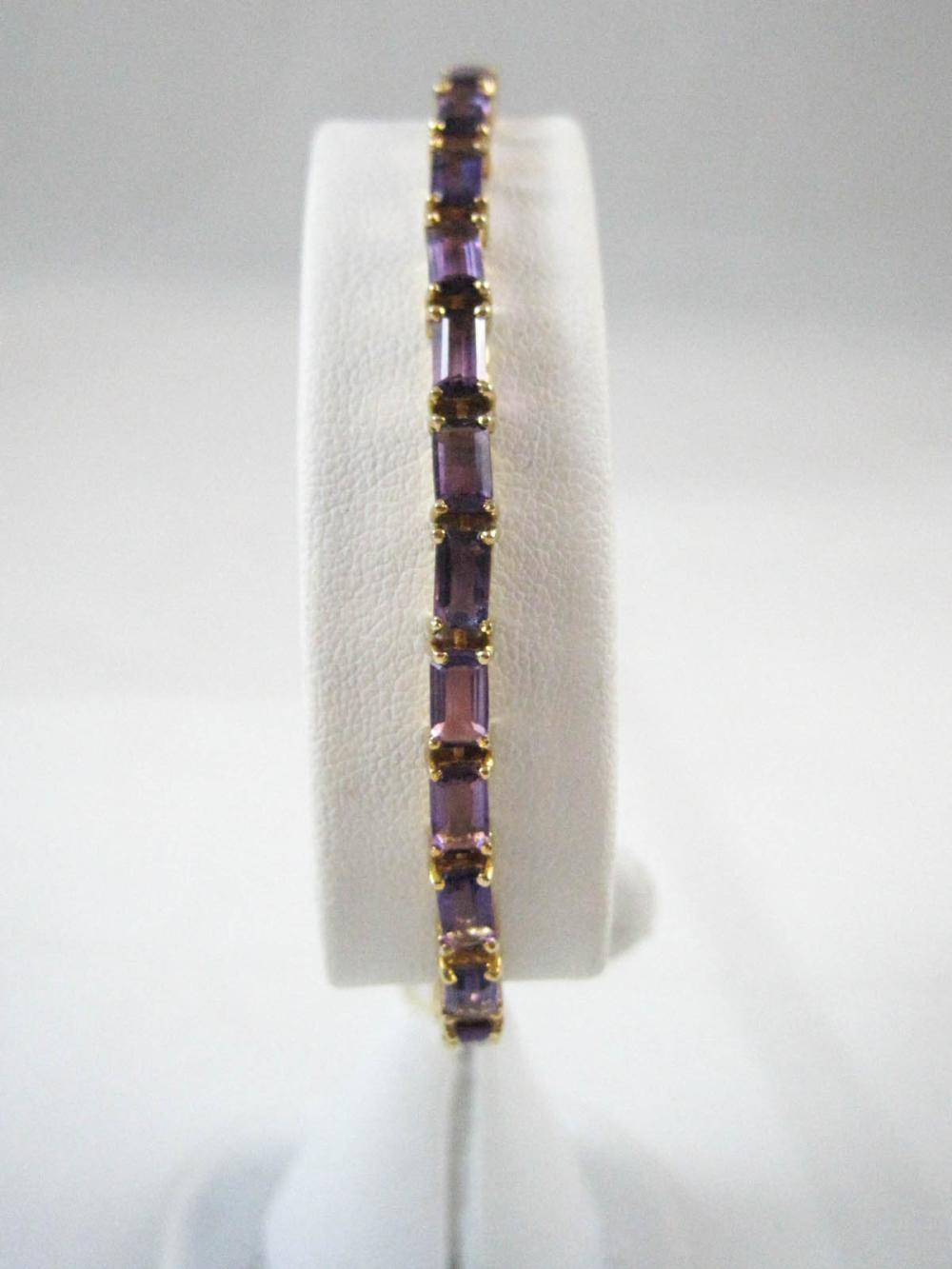 AMETHYST AND FOURTEEN KARAT GOLD