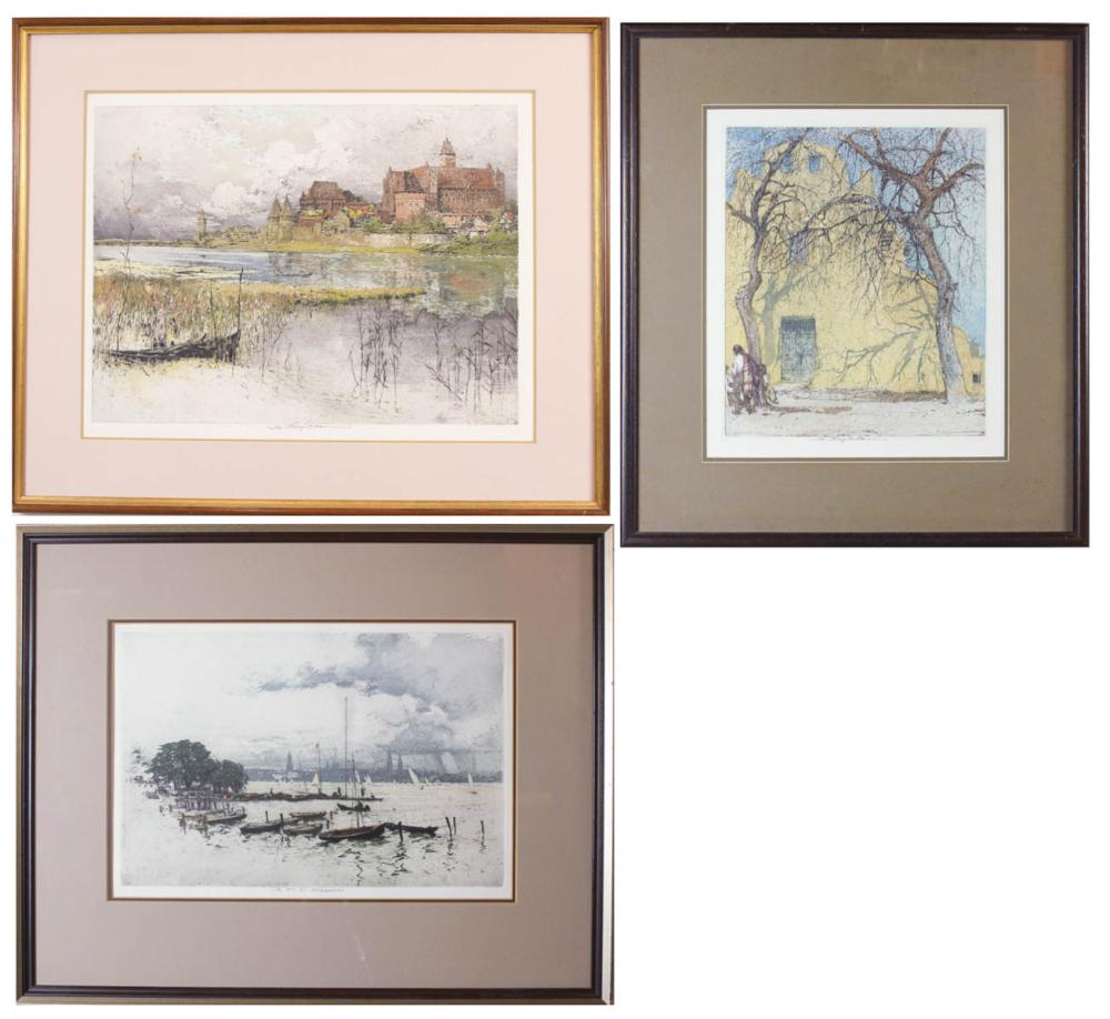 THREE KASIMIR ETCHINGS: LUIGI KASIMIR