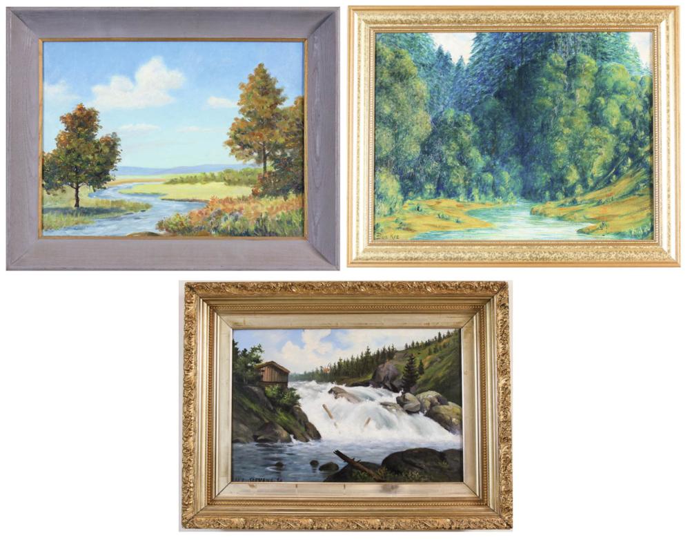 THREE OREGON LANDSCAPES H L STEVENS 313ede