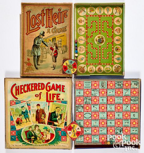 TWO MILTON BRADLEY BOARD GAMES, CA.