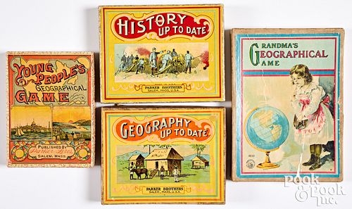 FOUR GEOGRAPHY AND HISTORY GAMES  313f3b