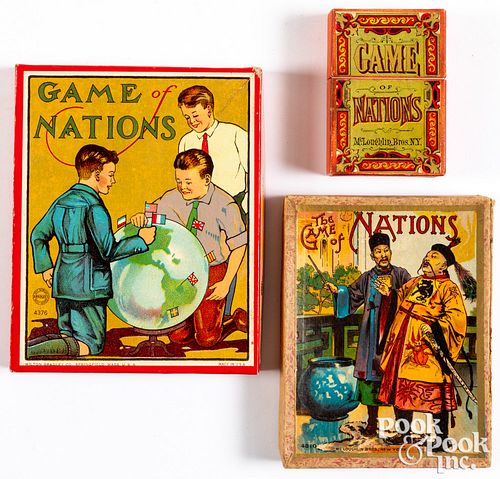 THREE GAMES OF NATIONS CARD GAMESThree