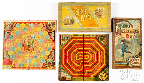 TWO EARLY BOARD GAMES CA 1900Two 313ffa