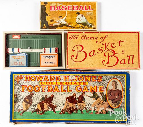 FOUR SPORTS THEMED BOARD GAMESFour