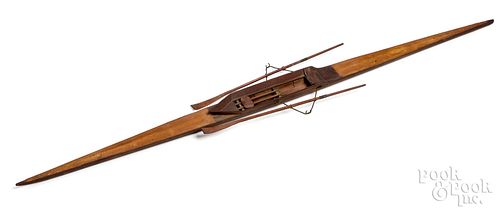 FINELY CRAFTED SINGLE ROWING SCULL MODELFinely