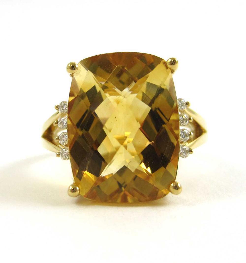 CITRINE DIAMOND AND FOURTEEN KARAT 314081