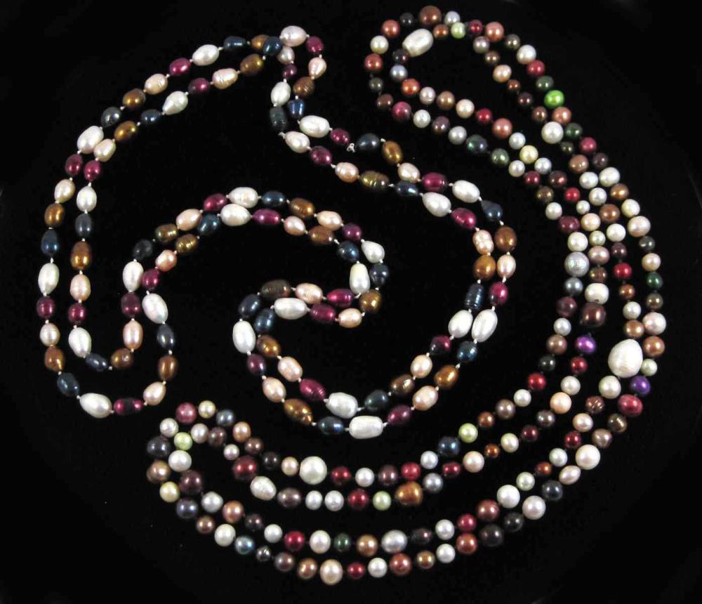 TWO ROPE LENGTH MULTI COLOR PEARL 31409d
