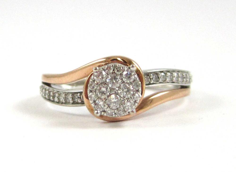 DIAMOND AND TWO TONE TEN KARAT 31415f