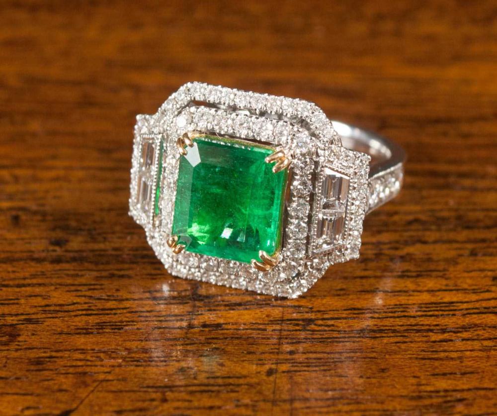 EMERALD DIAMOND AND EIGHTEEN KARAT 314181