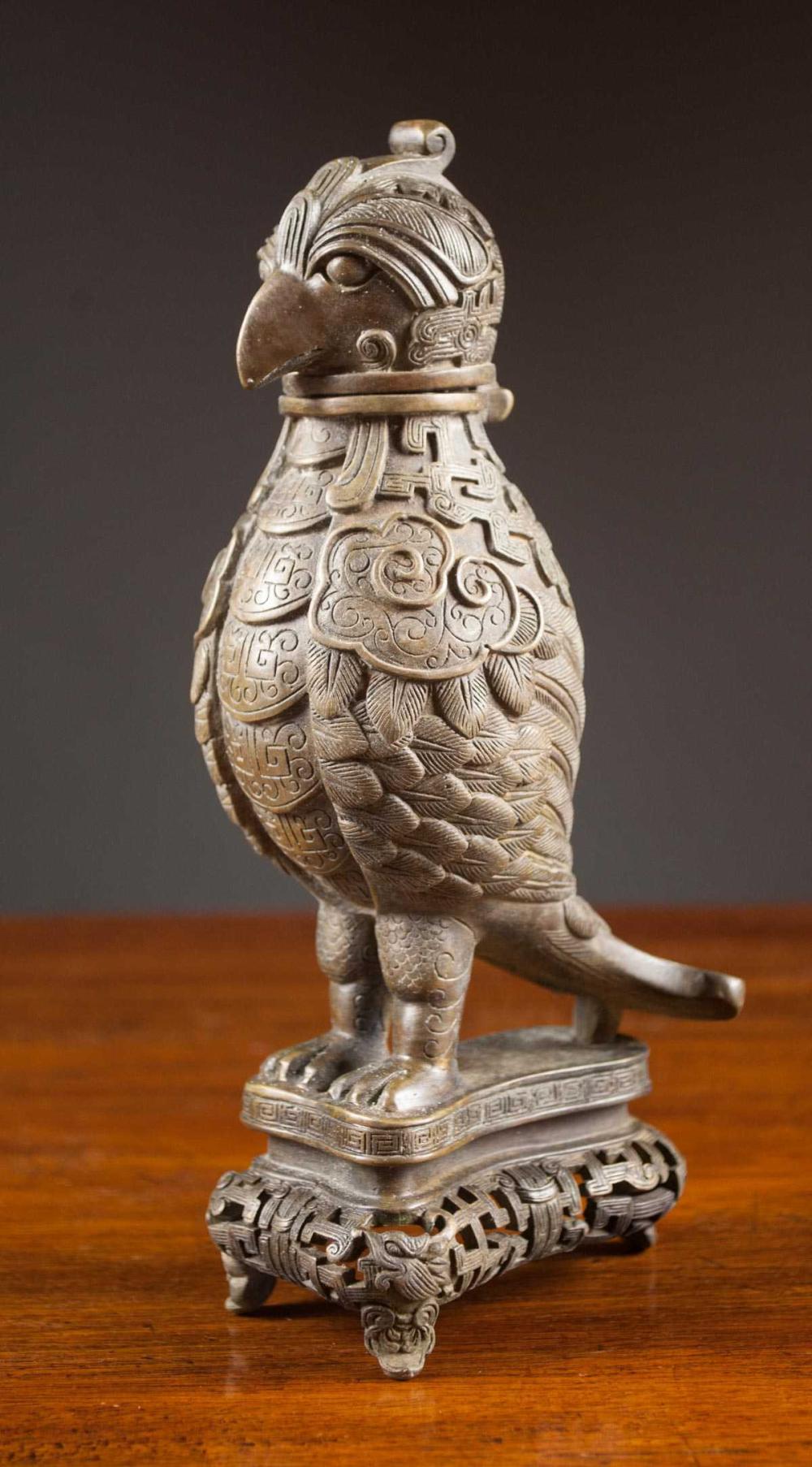 CHINESE BRONZE BIRD VESSEL THE 3141fb