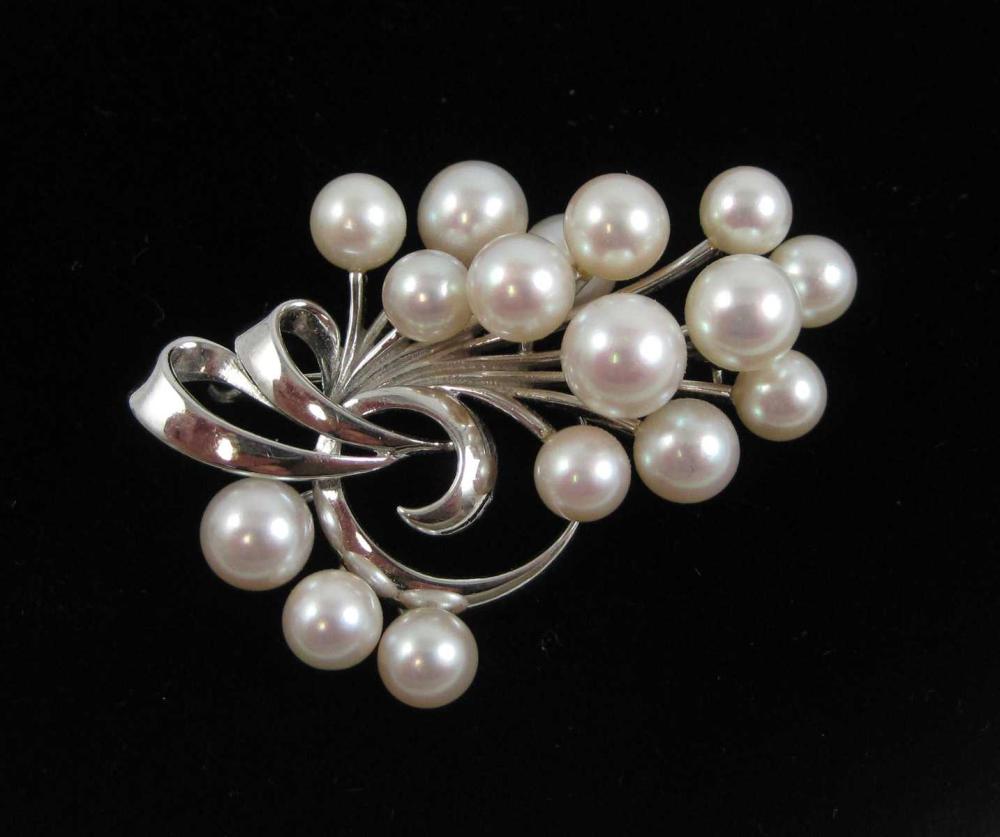 JAPANESE MIKIMOTO PEARL AND FOURTEEN 314224