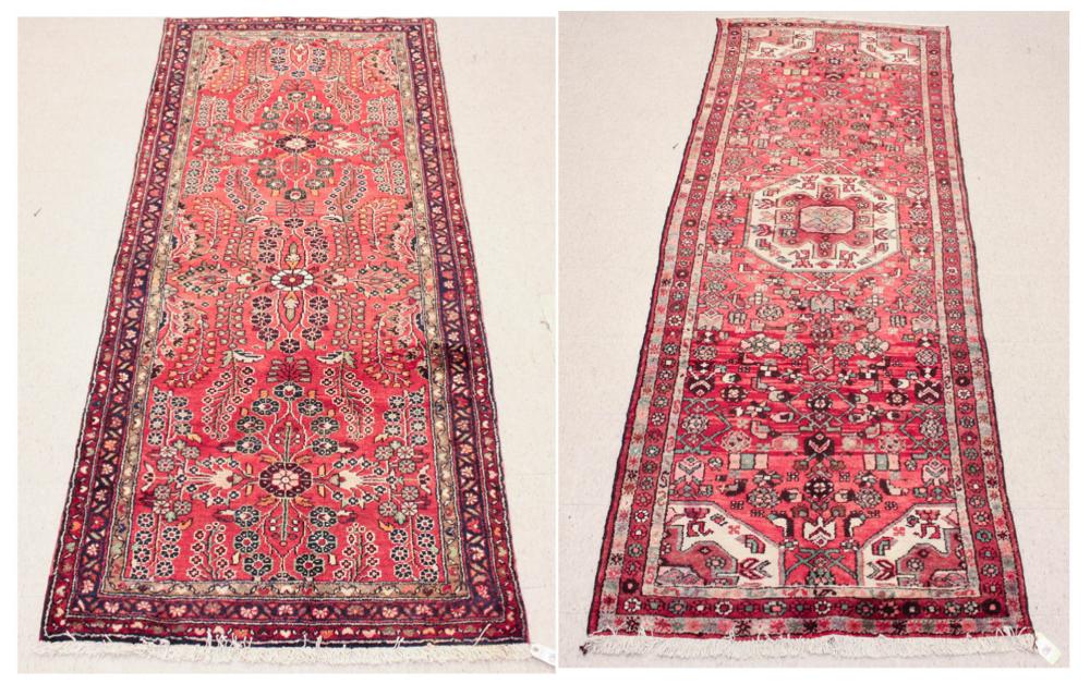 TWO HAND KNOTTED PERSIAN TRIBAL