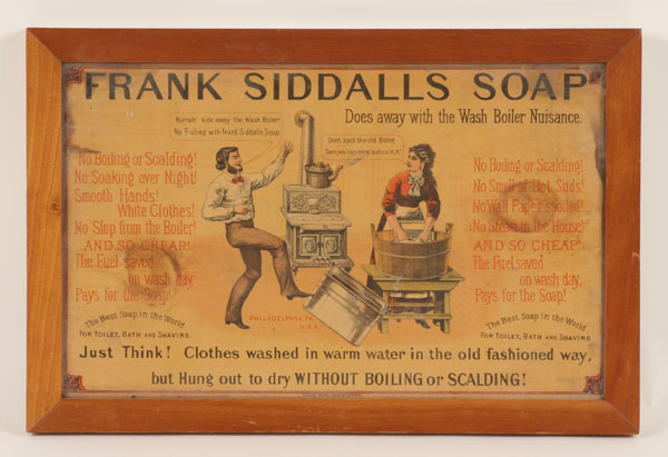 "Frank Siddalls Soap" vintage framed