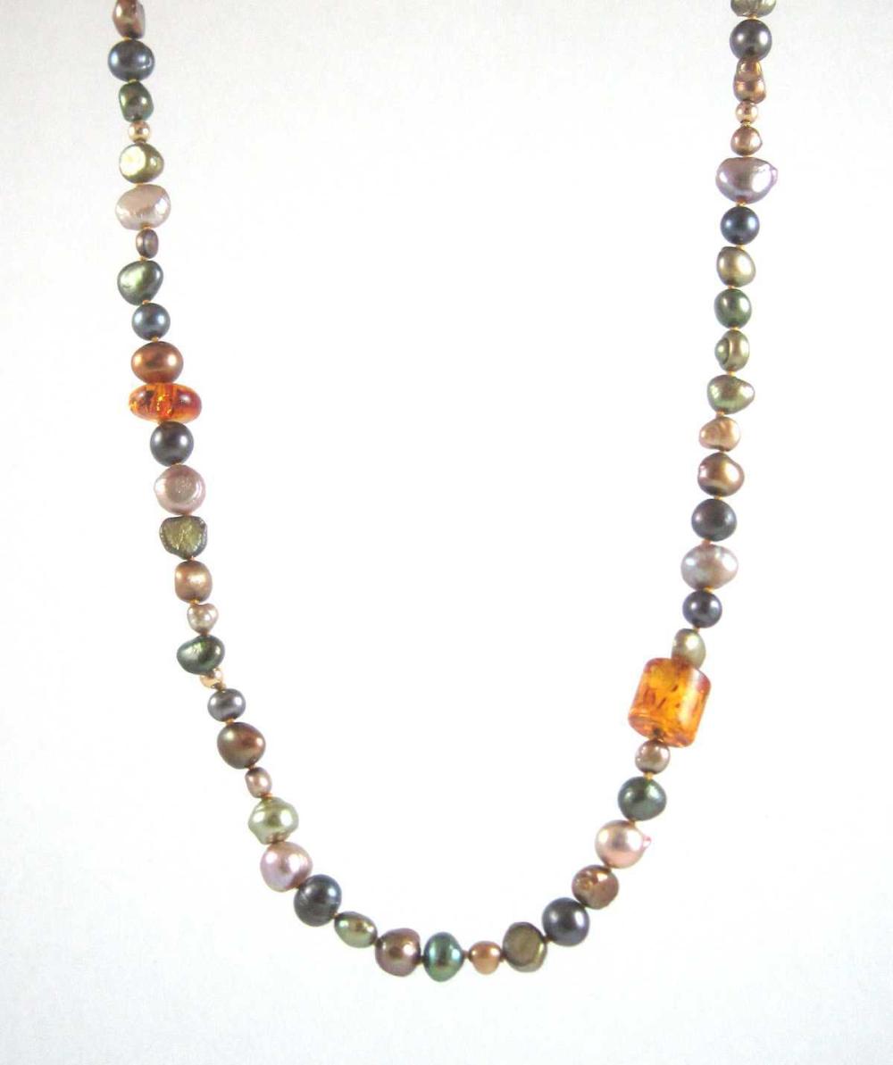 MULTI COLOR PEARL, AMBER AND FOURTEEN