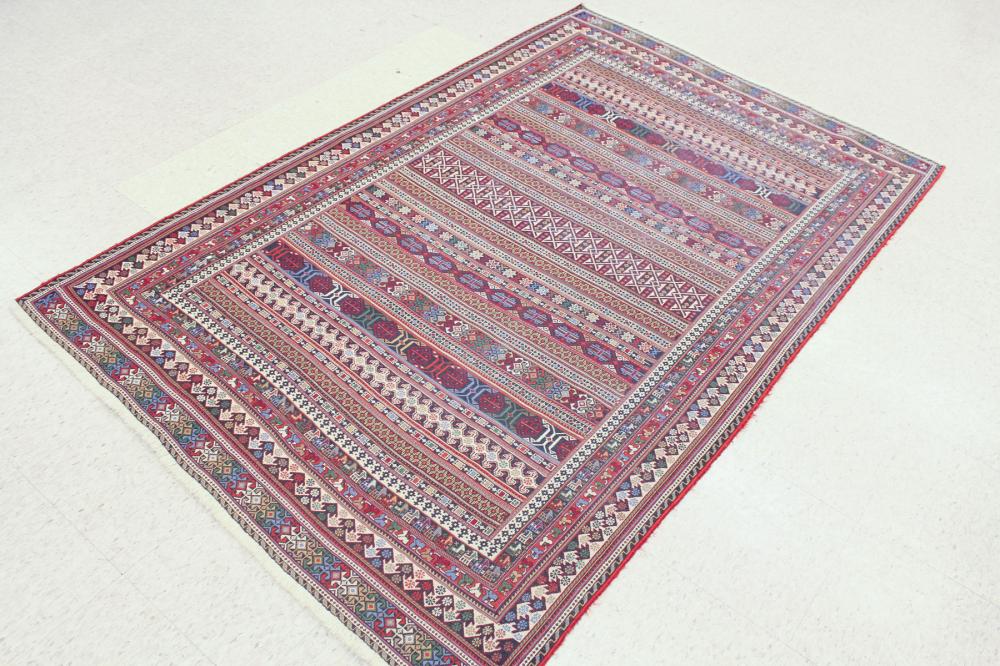 PERSIAN AFSHAR SOUMAK TRIBAL FLATWEAVE 31437e