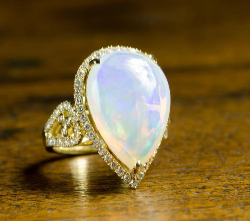 OPAL DIAMOND AND FOURTEEN KARAT 314399