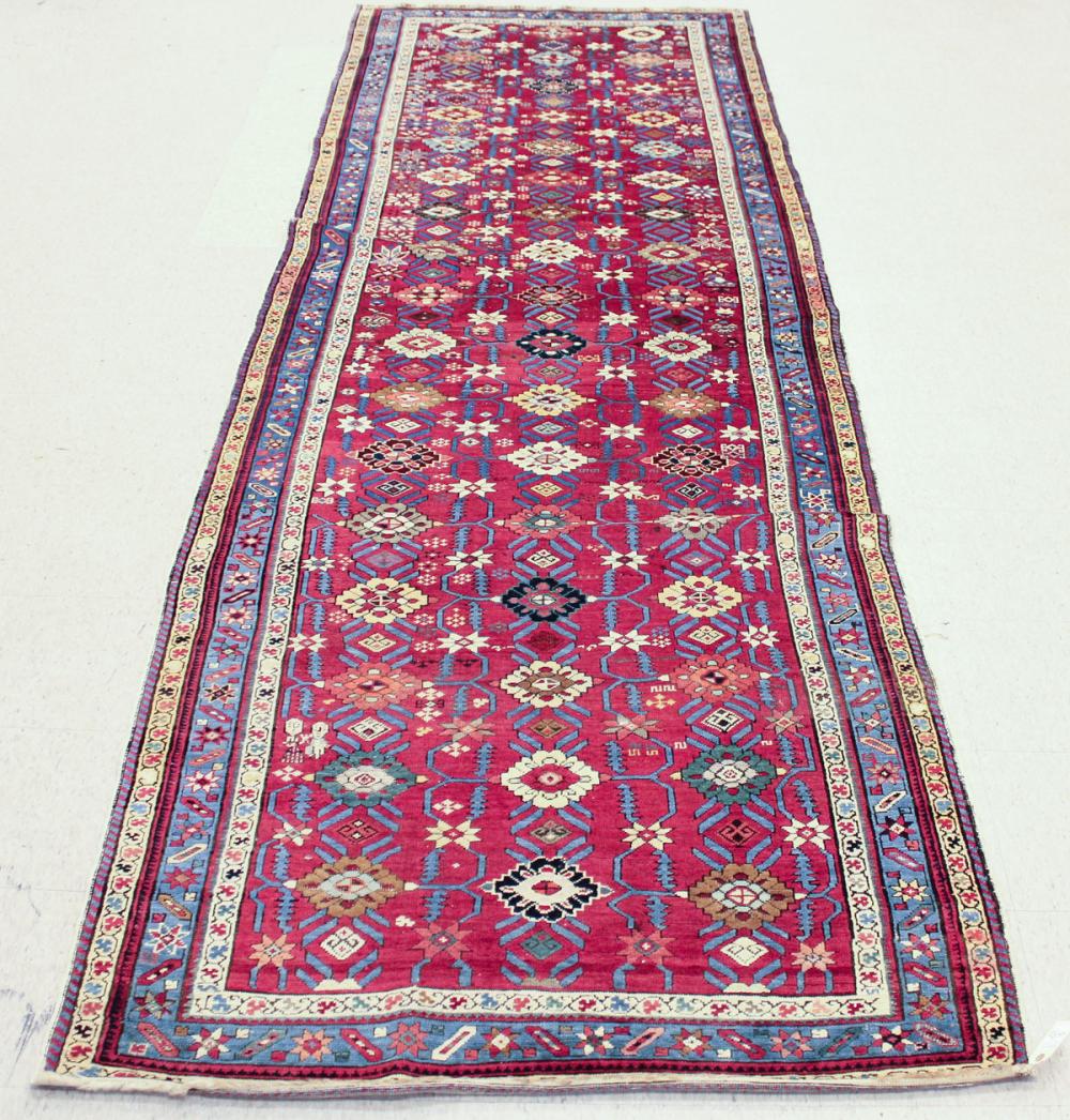 SEMI ANTIQUE PERSIAN KARABAGH RUNNER  31439c