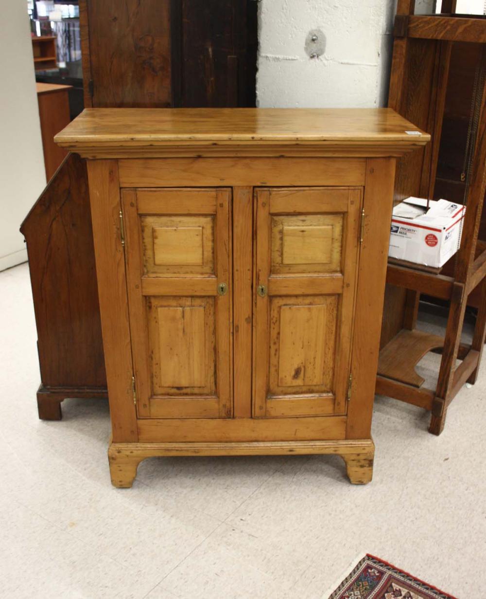 SMALL TWO DOOR PINE SIDE CABINET  314409