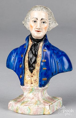 STAFFORDSHIRE BUST OF GEORGE WASHINGTON  31442d