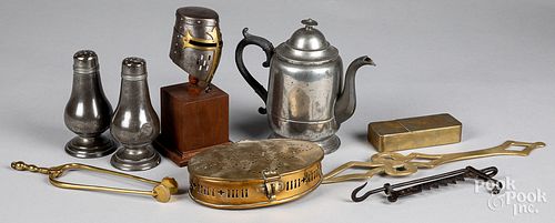 GROUP OF METALWARE, 19TH AND 20TH