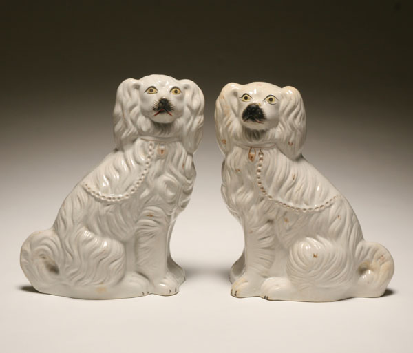 Pair of early English Staffordshire