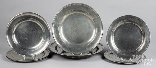 SEVEN PIECES OF ENGLISH PEWTER  3144d1