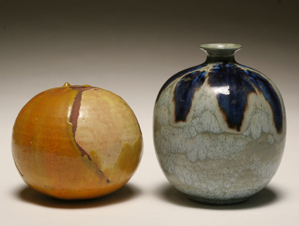 Two Japanese modern art pottery 4ed49