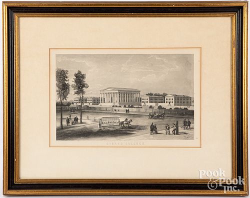 WILLIAM SMITH PRINT OF GIRARD COLLEGE  3144f2