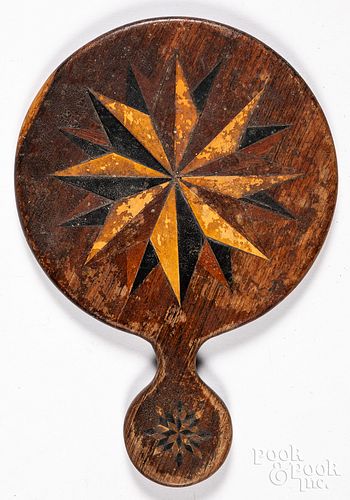 PARQUETRY INLAID HAND MIRROR LATE 314505