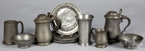 PEWTER TABLEWARES, 18TH/20TH C.Pewter