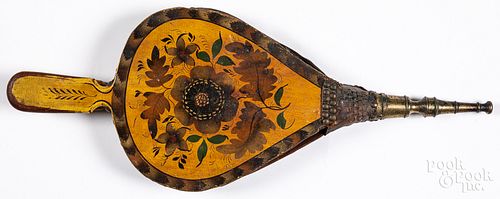 PAINTED BELLOWS, 19TH C.Painted