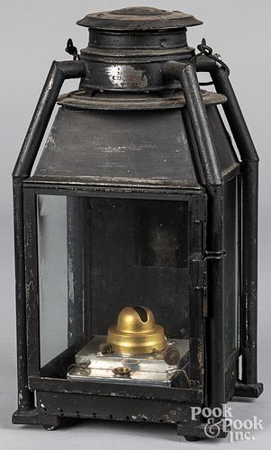 C. T. HAMM & CO. TIN LANTERN, 19TH C.C.