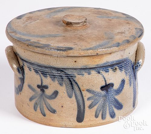 PENNSYLVANIA LIDDED STONEWARE CAKE