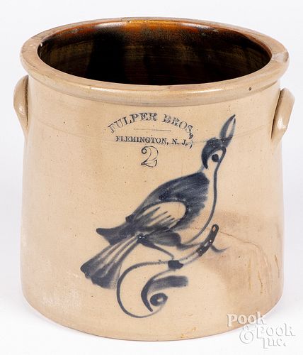 NEW JERSEY STONEWARE CROCK, 19TH