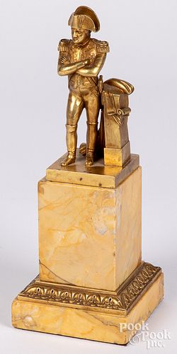 FRENCH GILT BRONZE STATUE OF NAPOLEON,