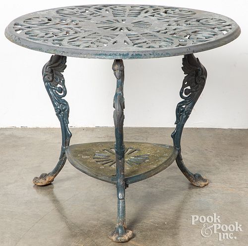 CAST IRON PATIO GARDEN TABLECast