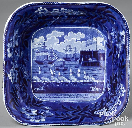 HISTORICAL BLUE STAFFORDSHIRE LANDING 314706