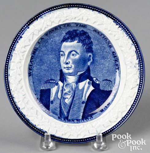 HISTORICAL BLUE STAFFORDSHIRE WELCOME 314700