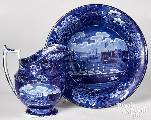 HISTORICAL BLUE STAFFORDSHIRE LANDING 314711