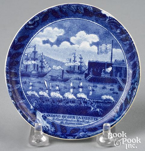 HISTORICAL BLUE STAFFORDSHIRE LANDING 314712